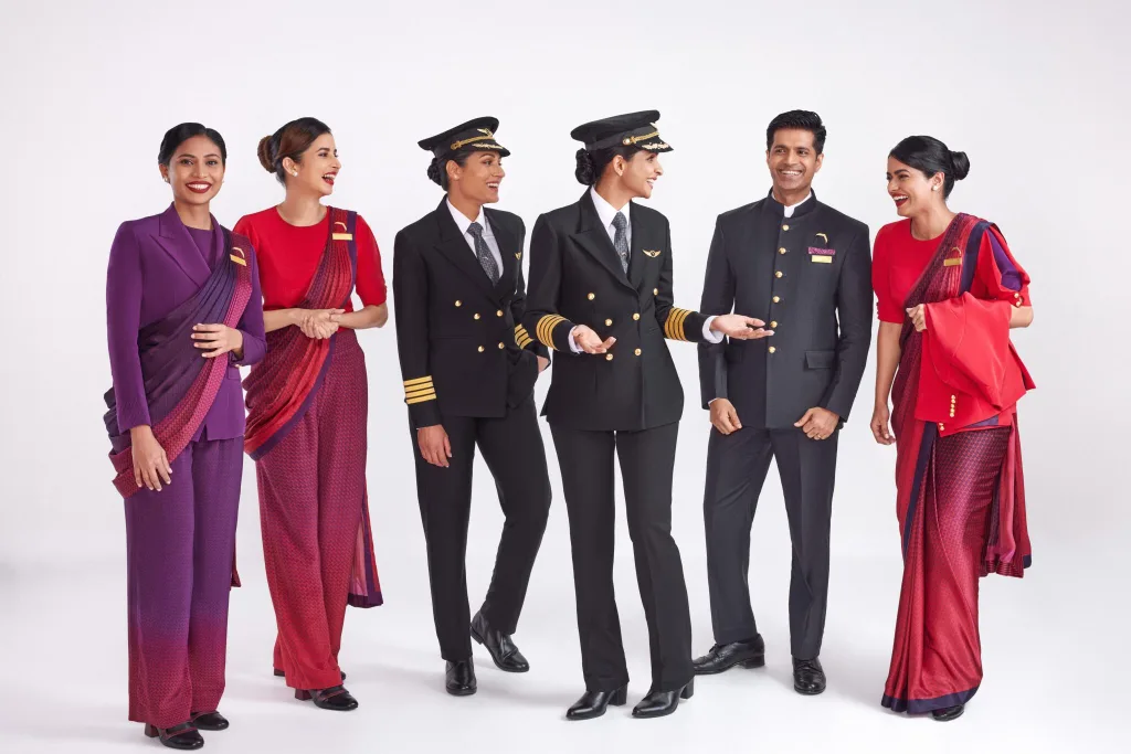 Air India Crew Uniform Image- Air India New Improvements 2024 | Oceans Travel